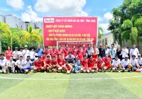 Đội Công ty CPTM Bia Sài Gòn Sông Tiền vô địch Giải bóng đá giao lưu Bia Sài Gòn Vĩnh Long