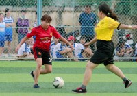 HỘI THAO NGÀNH GIÁO DỤC ĐÀO TẠO TP VĨNH LONG 2019: Xác định 2 cặp vào chung kết môn bóng đá.