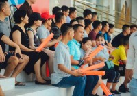 Ấn tượng Hội cổ động viên Đội Gia Đình Phật Tử Đà Nẵng tại giải bóng đá Truyền thống tranh Cup Báo Công an thành phố Đà Nẵng lần 9 năm 2018.