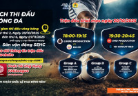 [SEHC CUP 2025] Lịch thi đấu trận khai mạc. Ngày 20 Tháng 10 Năm 2025