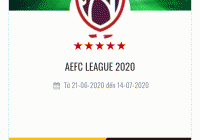 Giải bóng đá AEFC LEAGUE 2020