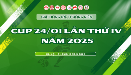 GIẢI BÓNG ĐÁ THƯỜNG NIÊN CUP 24/01 LẦN IV NĂM 2025