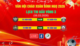GIẢI BÓNG ĐÁ VÂN HỘI CHÀO XUÂN BÍNH NGỌ 2026