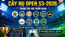 GIẢI BÓNG ĐÁ CÂY NỤ OEN S3-2026 TRANH CUP HỘI TRẦM QUÁN