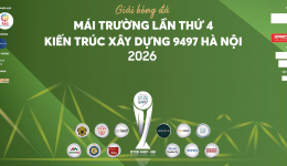 Cúp Mái trường Kiến trúc xây dựng 9497 Hà Nội năm 2026