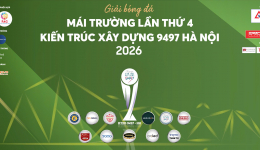 Cúp Mái trường Kiến trúc xây dựng 9497 Hà Nội năm 2026