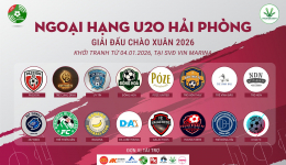 GIẢI BÓNG ĐÁ NGOẠI HẠNG U20 HẢI PHÒNG - CHÀO XUÂN 2026