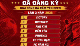 GIẢI BÓNG ĐÁ CẨM YÊN OPEN LẦN 2 - NĂM 2026