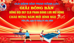 Giải Bóng bàn đồng đội Phan Đăng Lưu mở rộng năm 2026
