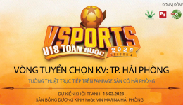 GIẢI BÓNG ĐÁ U18 VSPORTS TOÀN QUỐC - KV HẢI PHÒNG NĂM 2025