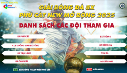 GIẢI VÔ ĐỊCH 8X PHÚ CÁT NEW MỞ RỘNG 2025
