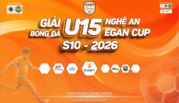 Giải bóng đá U15 Nghệ An Egan Cup lần thứ 10-2026