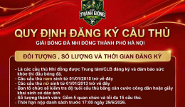 GIẢI BÓNG ĐÁ NHI ĐỒNG THÀNH PHỐ HÀ NỘI CUP THÁNH GIÓNG NĂM 2026