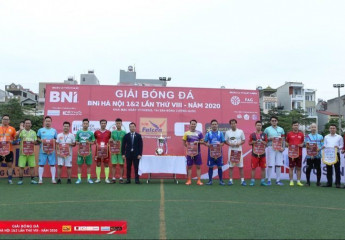 Tưng bừng khai mạc giải bóng đá BNI Hà Nội 1&2 lần 8 năm 2020