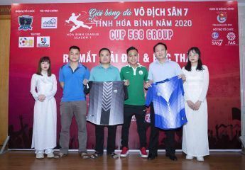 Lễ ra mắt giải và bốc thăm Giải bóng đá Vô địch sân 7 tỉnh Hòa Bình – Cup 568 Group (HBL – S1)