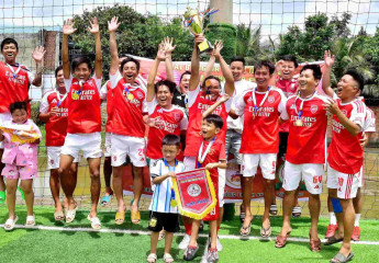 Giải Bóng đá Sân 7- ủng hộ quà Trung Thu cho Trường tiểu học Tân Lược Vĩnh Long