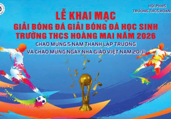 ĐIỀU LỆ  GIẢI BÓNG ĐÁ NAM HỌC SINH TRƯỜNG THCS HOÀNG MAI 2026