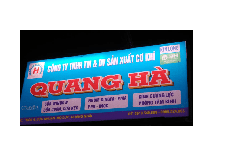 CÔNG TY TNHH TM & DV SẢN XUẤT CƠ KHÍ QUANG HÀ