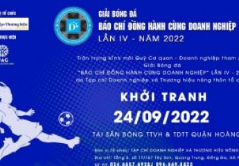 Khởi động Giải bóng đá “Báo chí đồng hành cùng Doanh nghiệp” lần IV năm 2022.