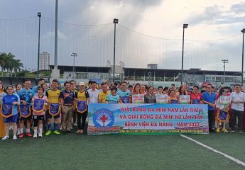 Khai mạc giải bóng đá Mini Nam và Nữ của Bệnh viện Đà Nẵng năm 2022
