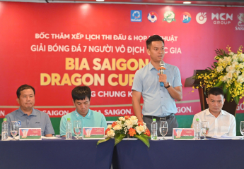 Bốc thăm vòng chung kết giải bóng đá 7 người Vô địch Quốc gia Bia Saigon Dragon Cup 2025 ( VPL - S6 )